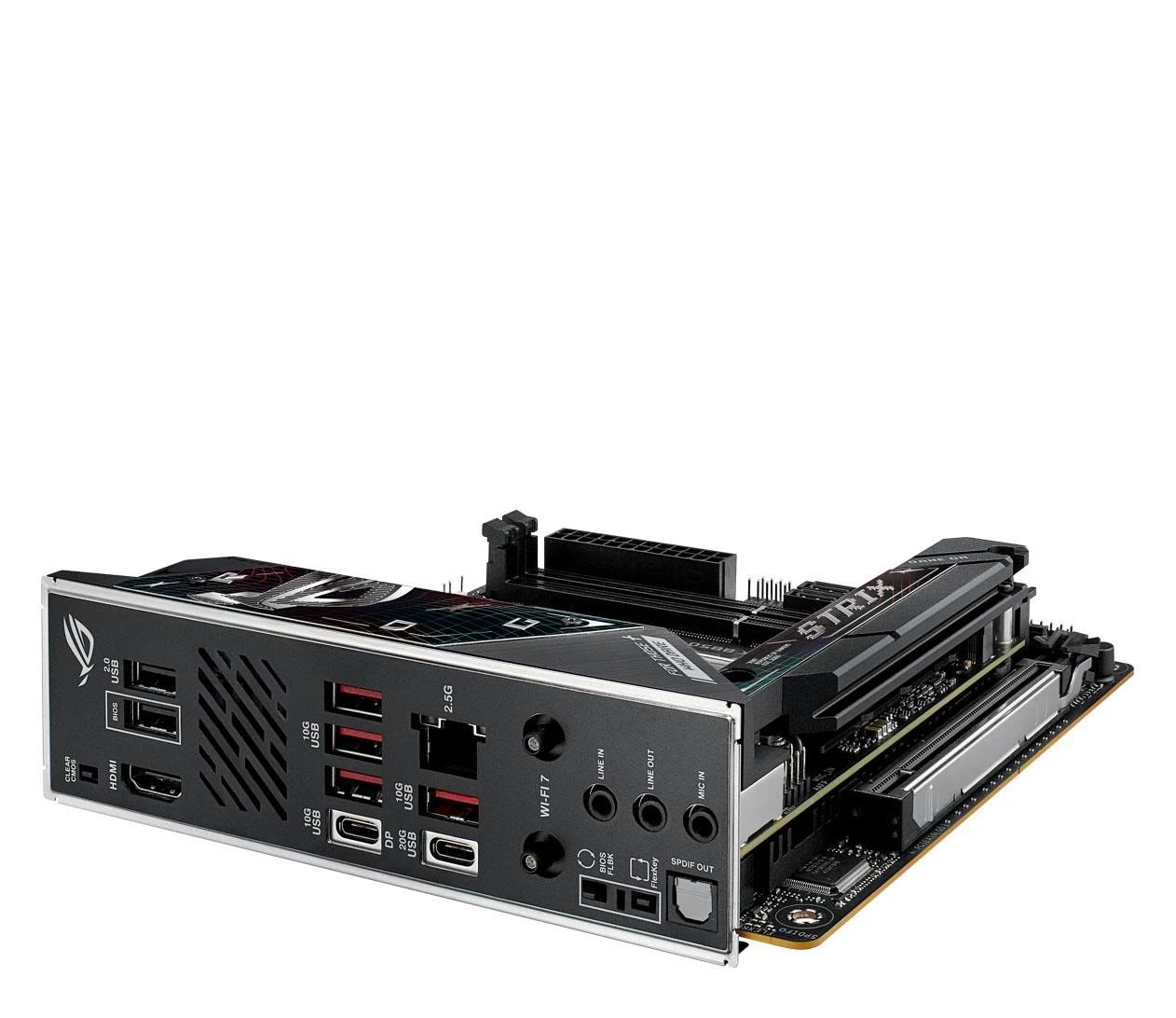 ASUS ROG STRIX B850-I GAMING WIFI EU Совместимость с SSD-накопителями m.2 с радиатором  нет