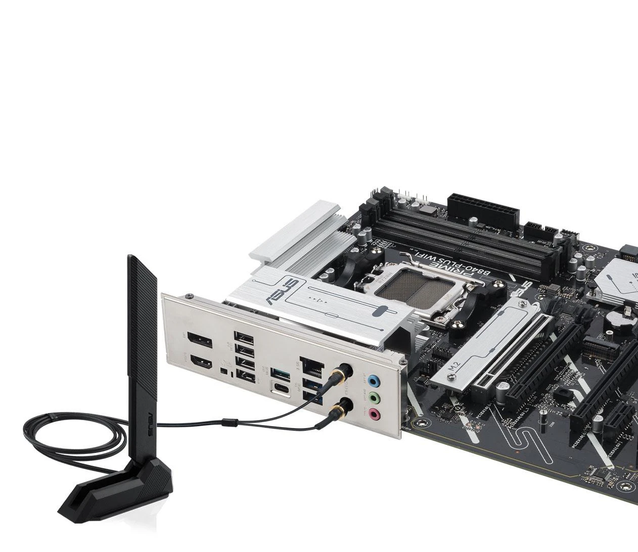 ASUS PRIME B840-PLUS WIFI EU Совместимость с SSD-накопителями m.2 с радиатором  Да - нет столкновений