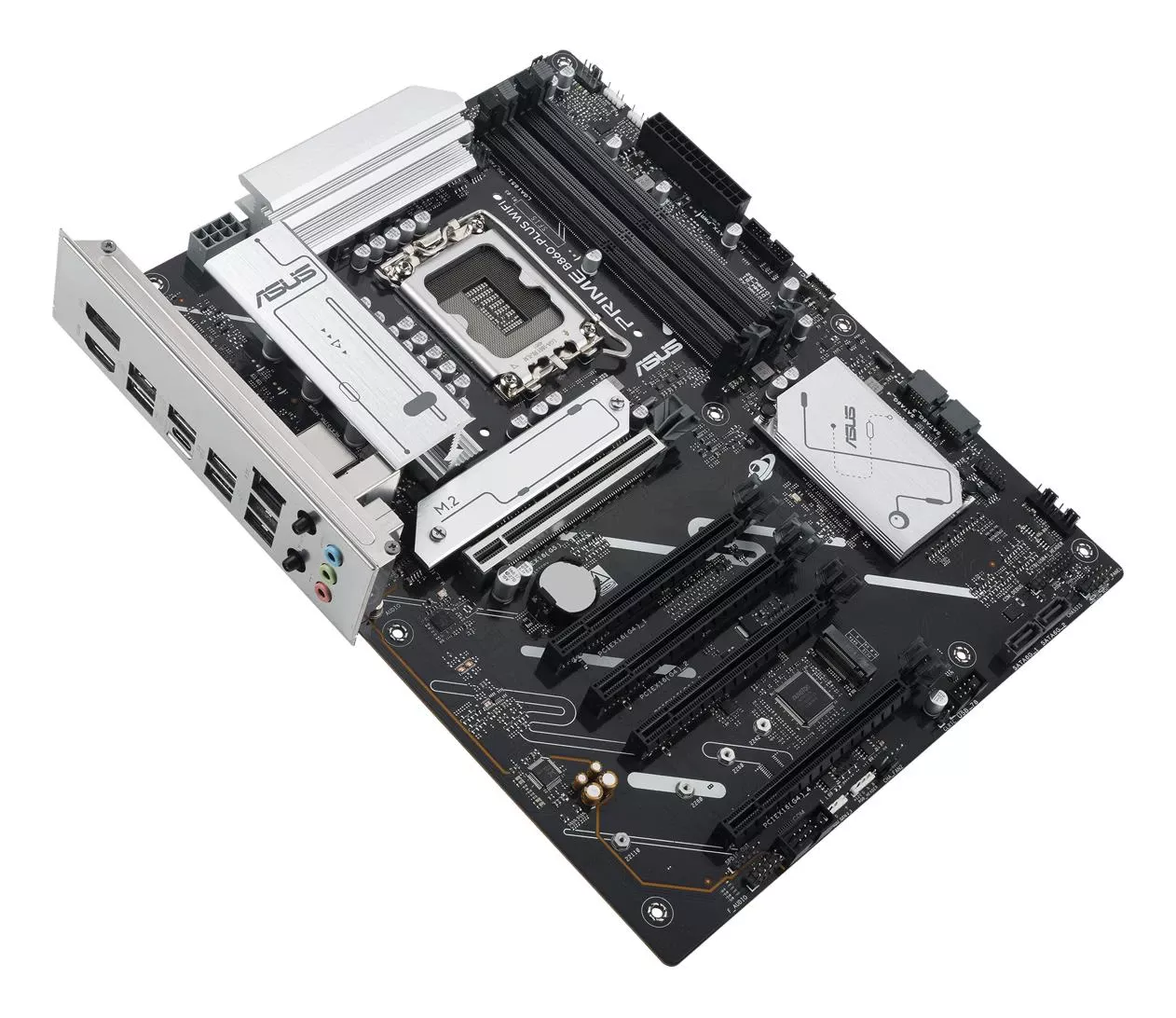 ASUS PRIME B860-PLUS WIFI EU Сумісність з SSD-накопичувачами m.2 з радіатором  Так - немає зіткнень