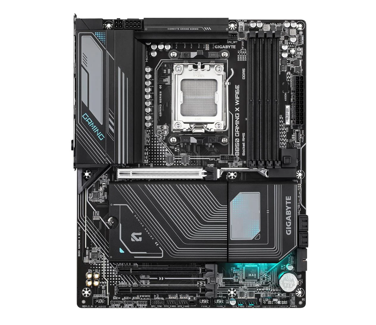 Gigabyte B850 GAMING X WIFI6E EU Сумісність з SSD-накопичувачами m.2 з радіатором  ні