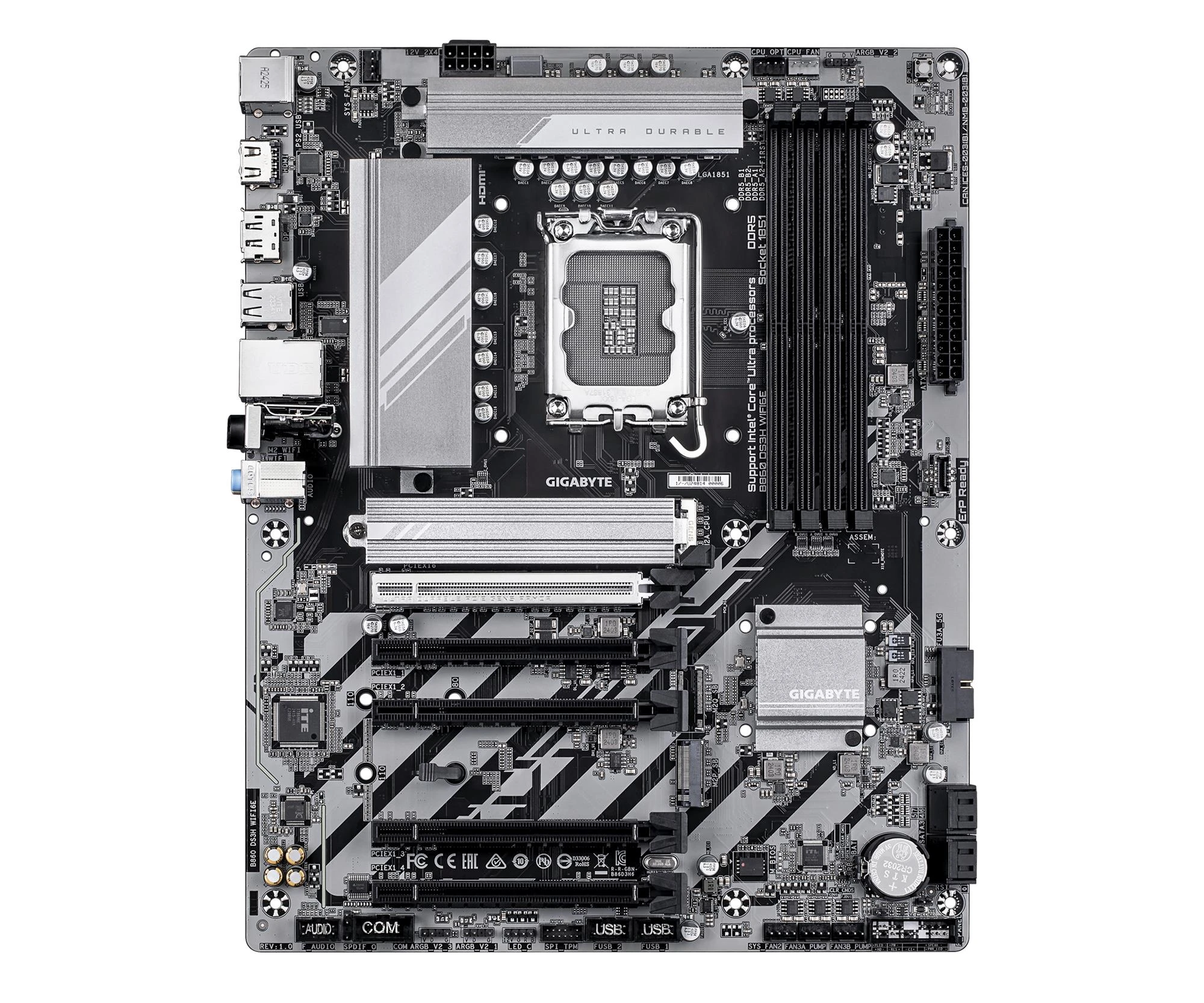 Gigabyte B860 DS3H WIFI6E EU Конструкція силової частини:
