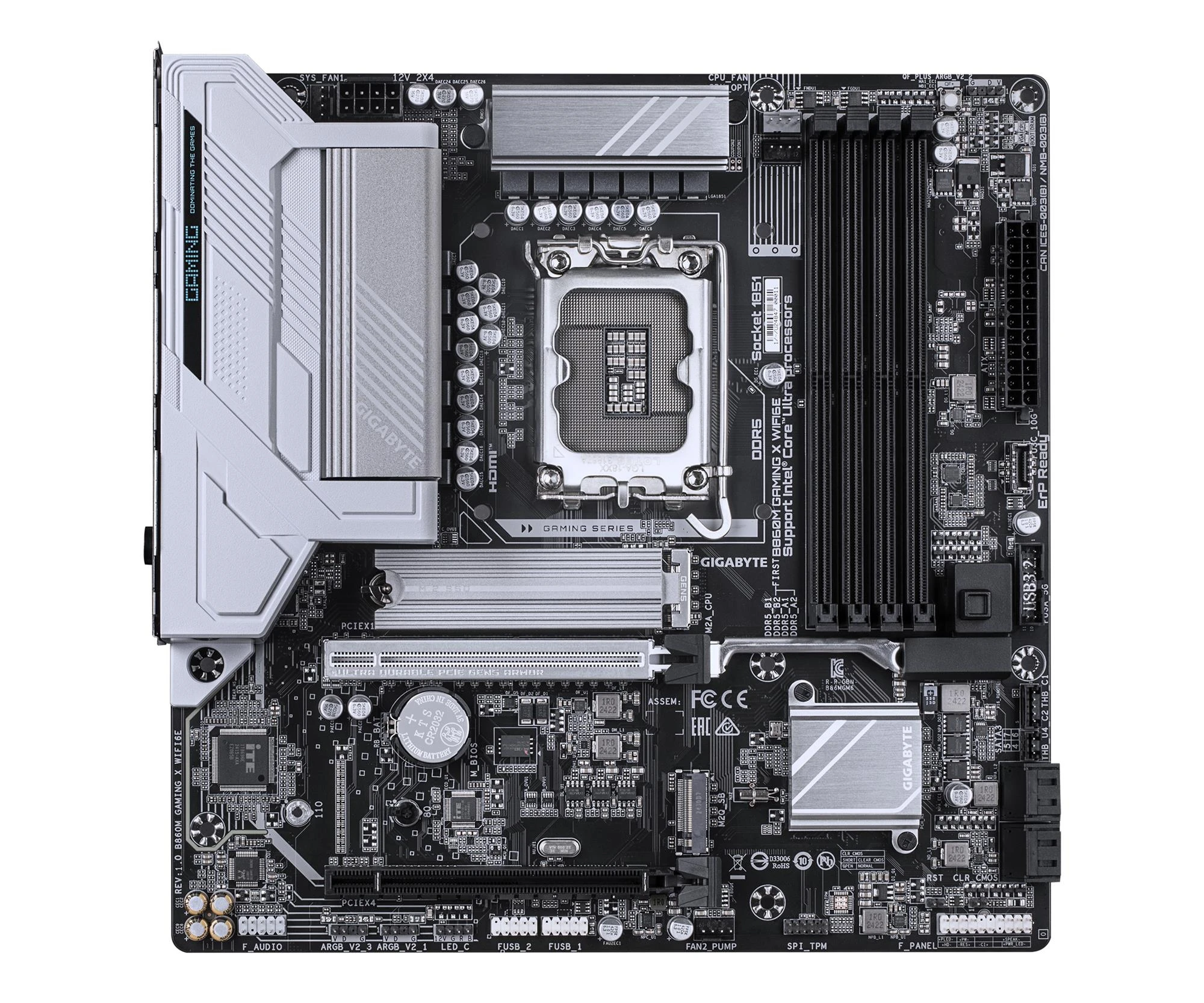 Gigabyte B860M GAMING X WIFI6E EU Охолодження секції живлення