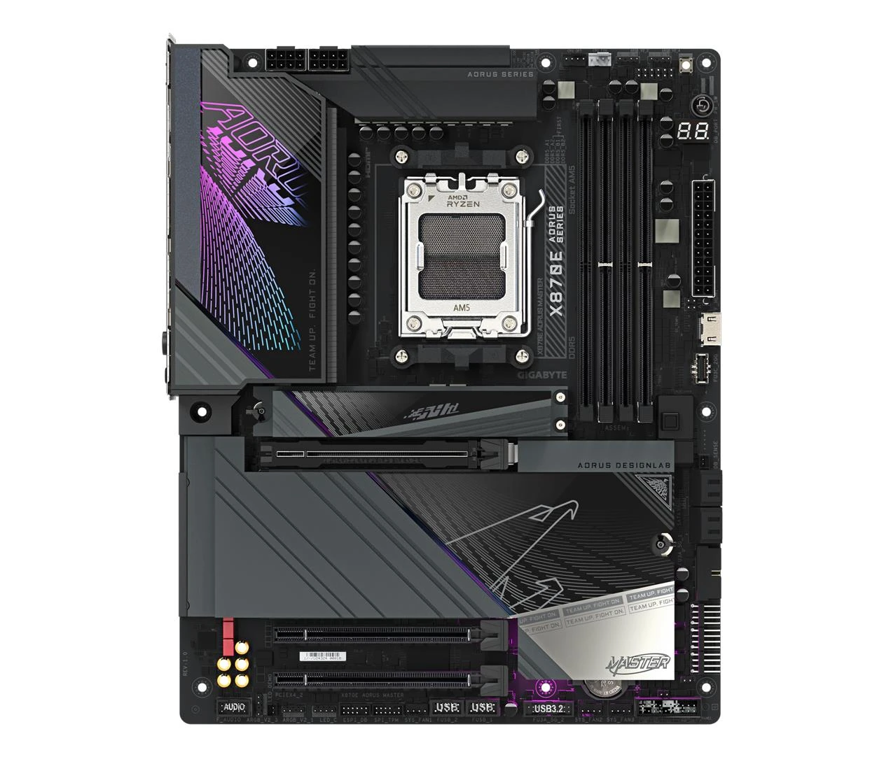 Gigabyte X870E AORUS MASTER EU Тип охолодження чіпсета материнської плати  пасивні 