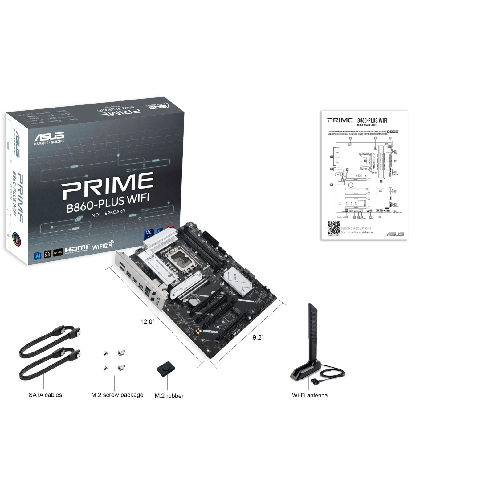 ASUS PRIME B860-PLUS WIFI (UA) Призначення: звичайна; Сокет: 1851;