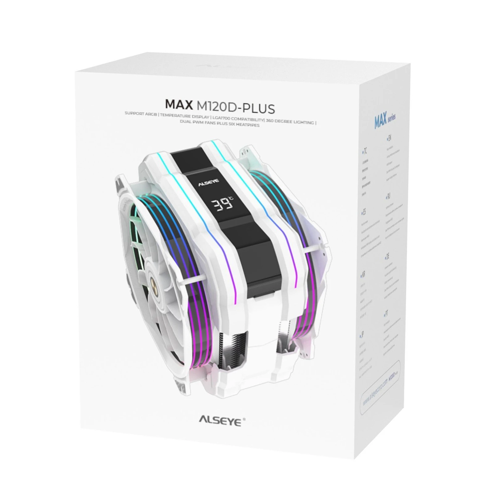 Кулер для процесора Alseye M120D-W-Plus II (AS.01.01.0043) (UA) Для процесорів: INTEL, AMD; Сокет: 775,
