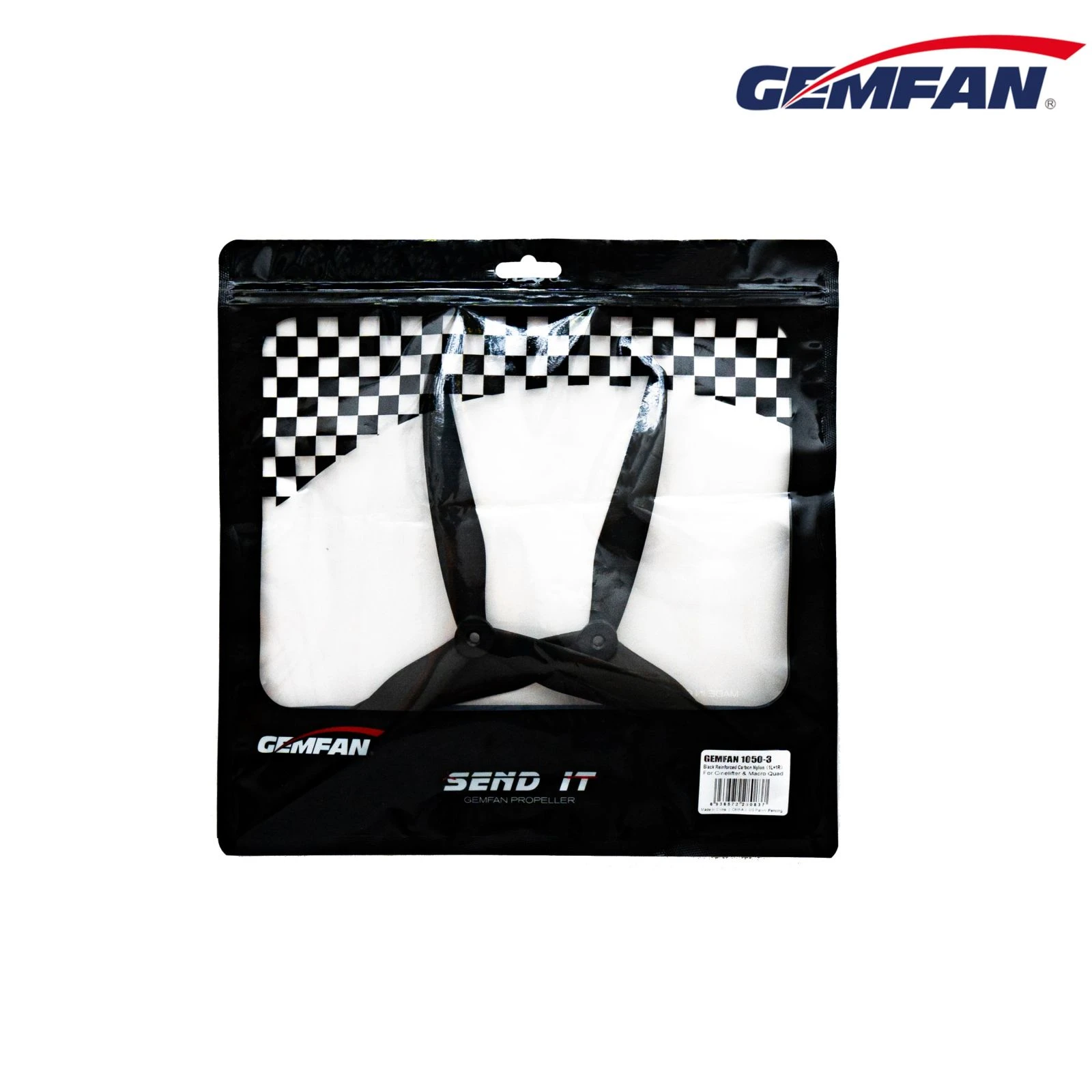 Пропелер для дрону Gemfan T1050W 2xCW2xCCW (HP0098.9921) (UA) Діаметр: 25.4 см; Крок гвинта: 12 см;