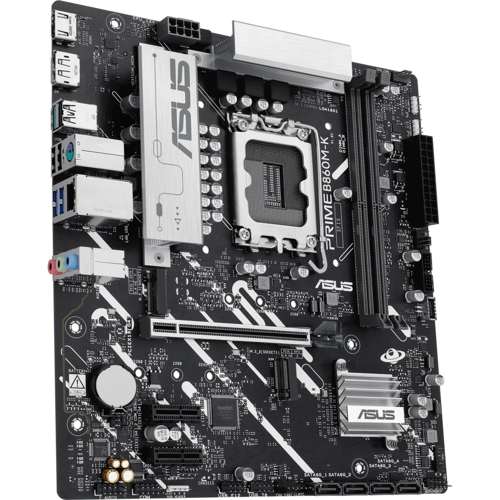 ASUS PRIME B860M-K (UA) Кількість роз'ємів оперативної пам’яті  2 шт. 