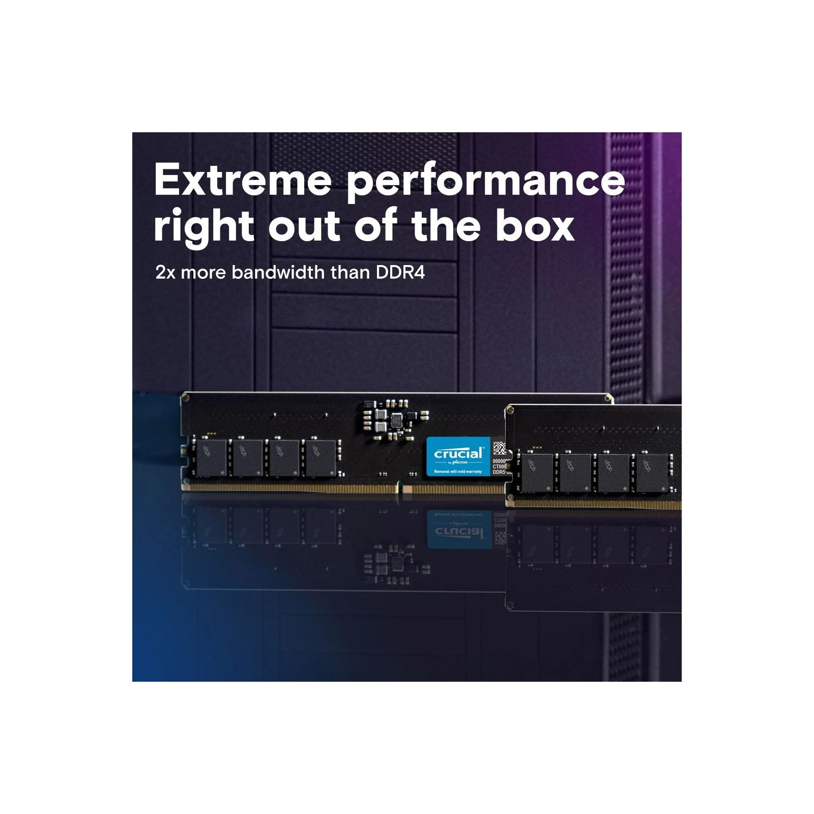 DDR5 8GB 5600 MHz Micron (CT8G56C46U5T) (UA) Объем памяти: 8 ГБ;