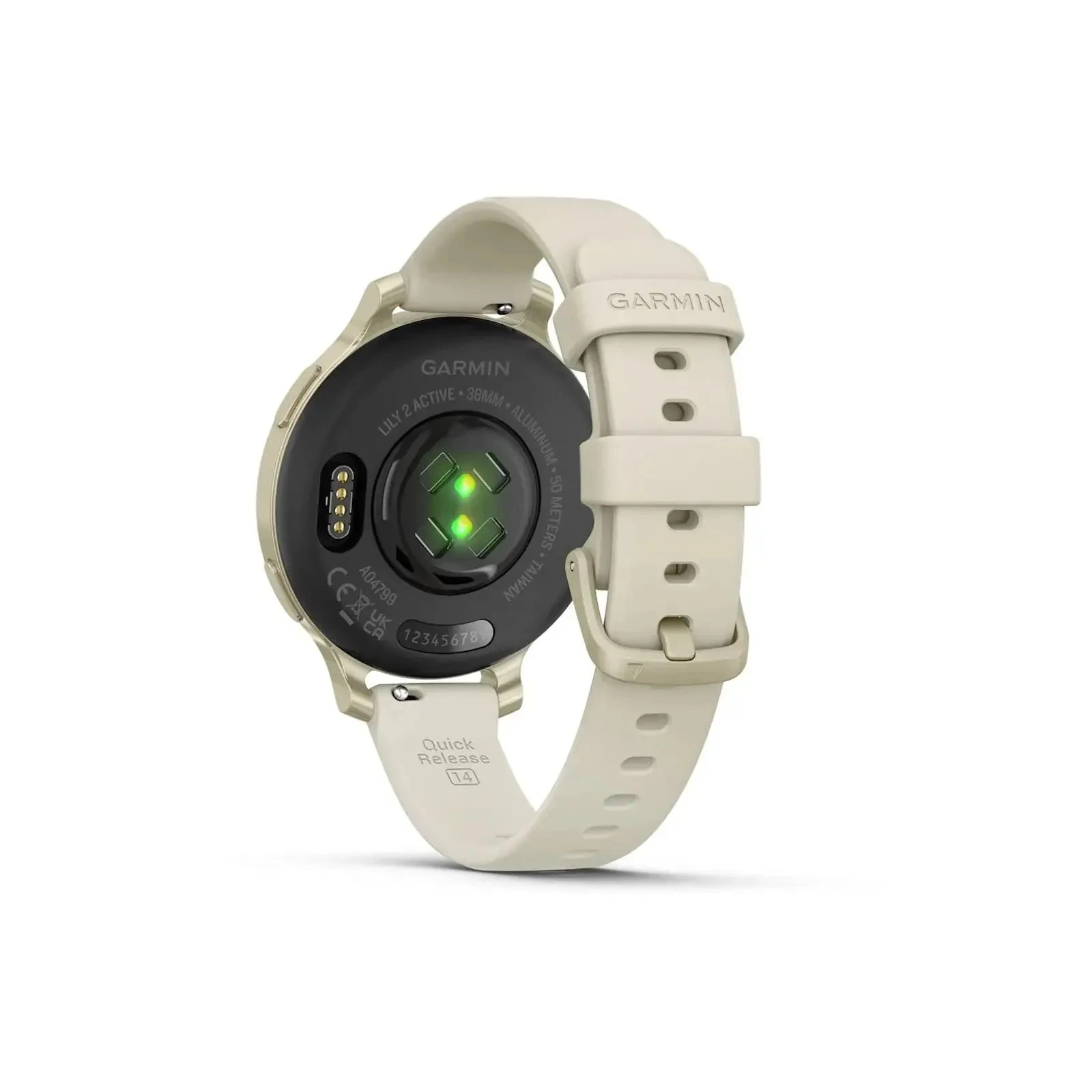 Garmin Lily 2 Active, Lunar Gold/Bone, Silicone, (010-02891-00) (UA) Совместимая ОС iOS, Android