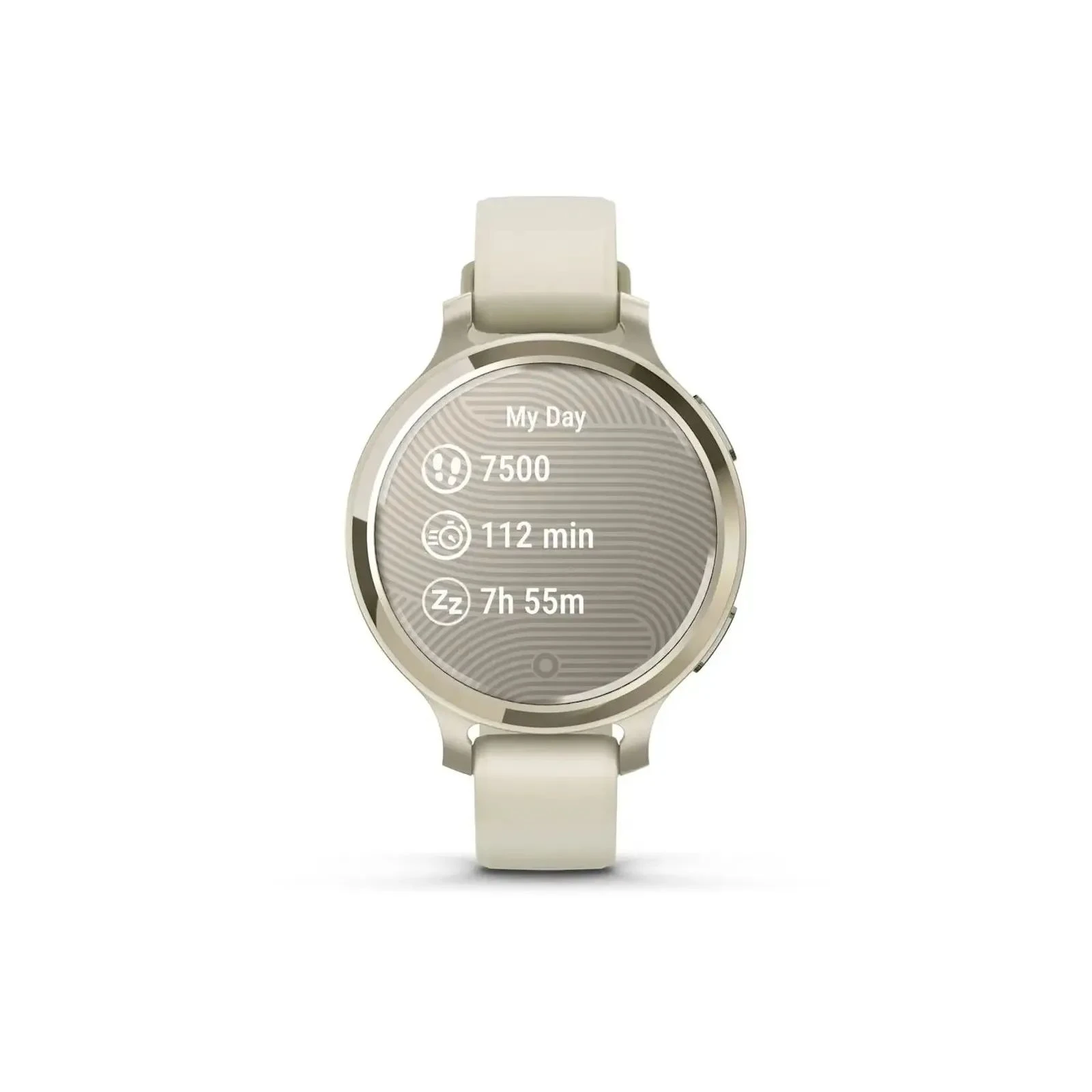 Garmin Lily 2 Active, Lunar Gold/Bone, Silicone, (010-02891-00) (UA) Тип: жіночі; Форма годинника: