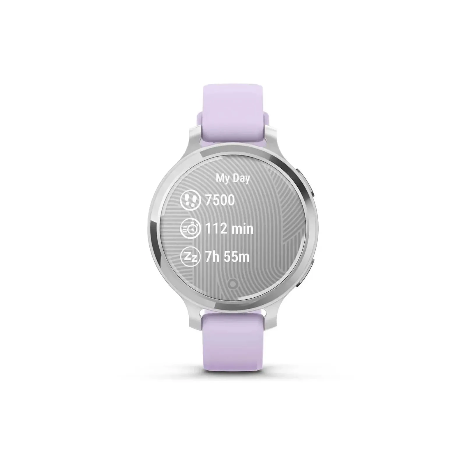 Garmin Lily 2 Active, Silver/Jasmine Purple, Silicone, (010-02891-01) (UA) Тип: женские; Форма часов: