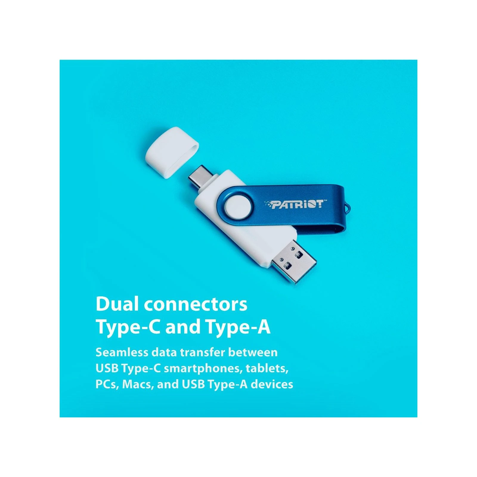 Patriot 32GB Xporter X550 USB 3.2/Type-C (PS32GX550AAD) (UA) Интерфейс USB 3.2, USB Type-C
