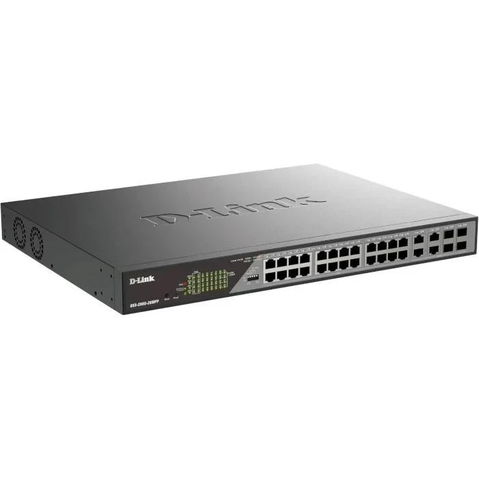 Коммутатор неуправляемый D-Link DSS-200G-28MPP (DSS-200G-28MPP) (UA) Бренд: D-Link; Количество портов