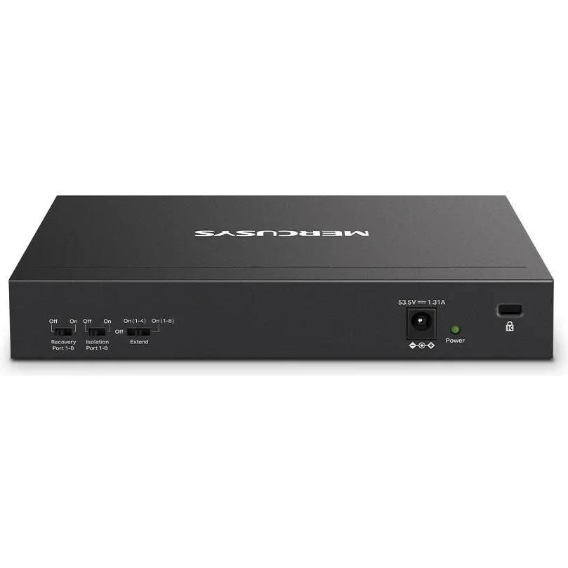 Коммутатор неуправляемый Mercusys MS110P (MS110P) (UA) Питание DC 53.5 В