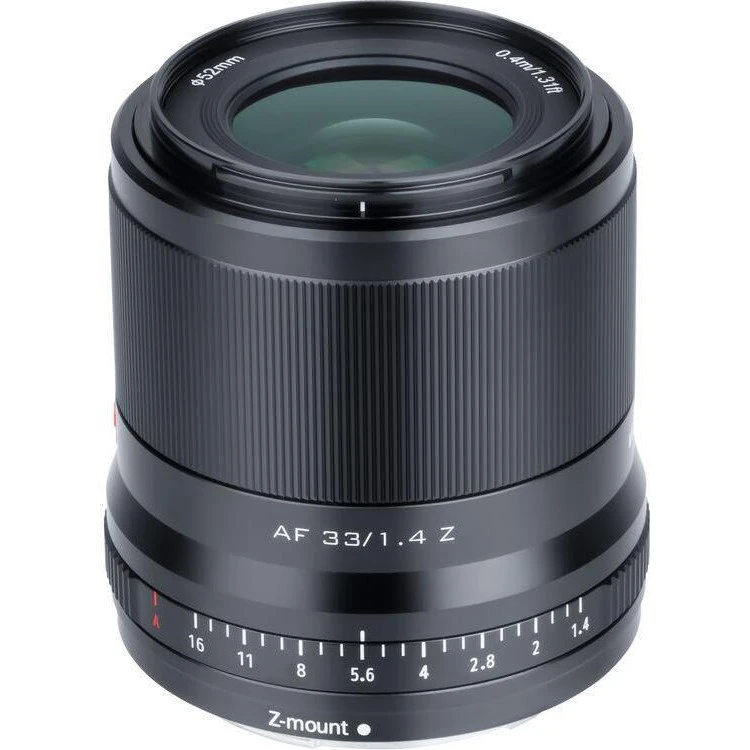 Viltrox AF 33mm f/1.4 Z Black Фокальна відстань 35 мм еквівалент  33 