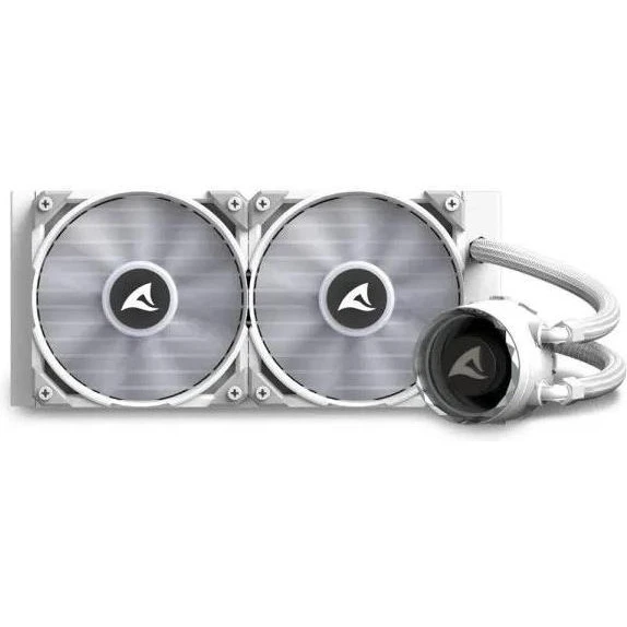 Водяное охлаждение Sharkoon S80 RGB White  Socket 1200, 115x есть