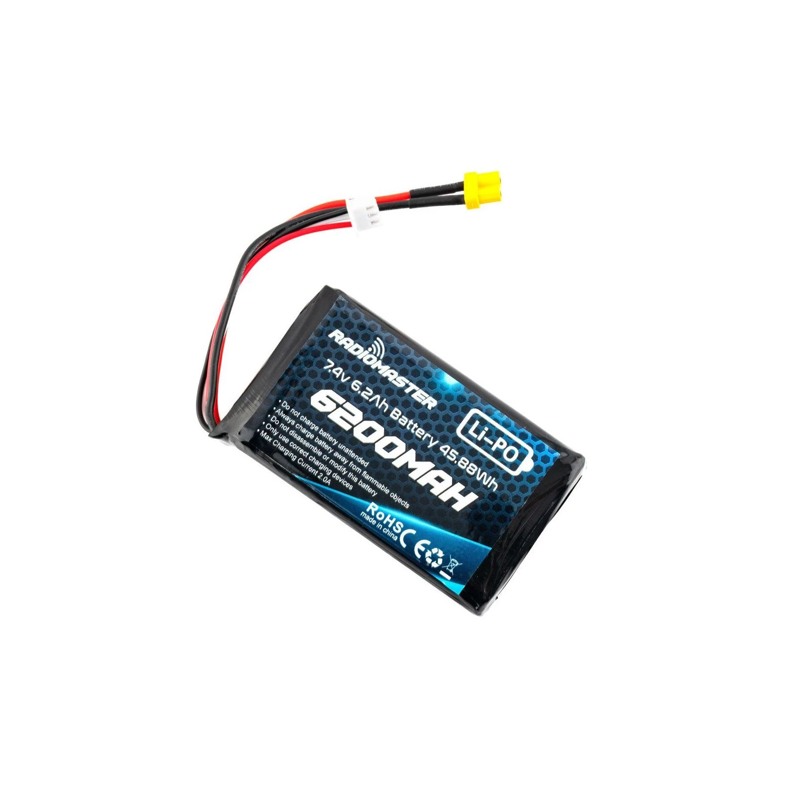 Акумулятор для дрона RadioMaster 6200mah 2S Lipo Transmitter Battery (HP0157.BATT-6200-2S) (UA) Тип акумулятора: Li-Po; Місткість: