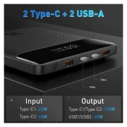 Baseus Blade Digital Display 20000mAh PD/100W, Black (PPDGL-01, PPBLD100-S) (PPBL000201) (UA)