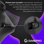 Геймпад GamePro GPS13B BT 5.3/USB/PC/iOS/Android/PS3/PS4 RGB Black (GPS13B) (UA)