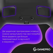 Геймпад GamePro GPS13B BT 5.3/USB/PC/iOS/Android/PS3/PS4 RGB Black (GPS13B) (UA)