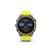 Смарт-часы Garmin fenix 8 47mm,Saph Solar, BareTi/Graphite,AmpYe/GrphBnd (010-02906-21) (UA)