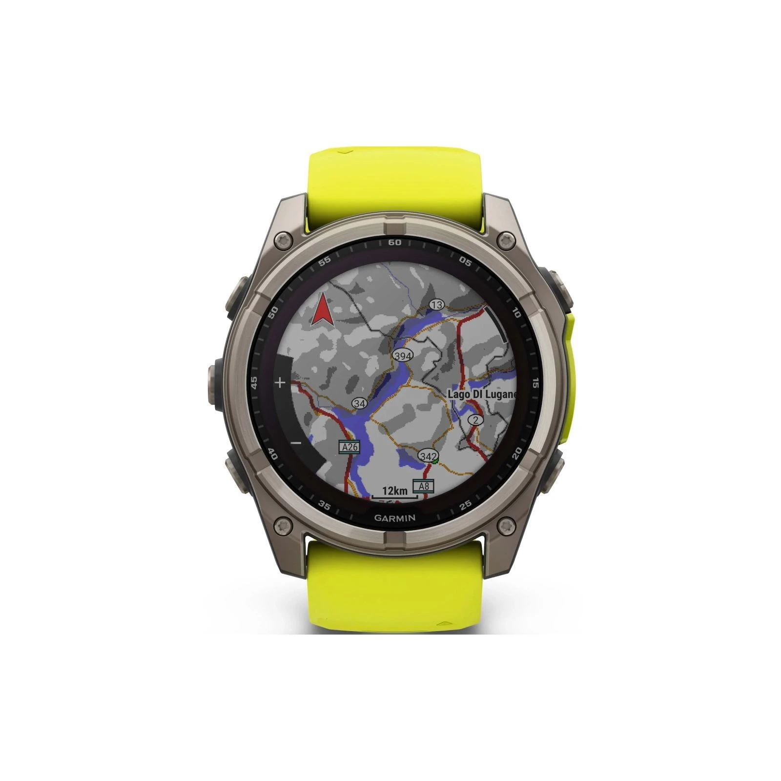 Смарт-годинник Garmin fenix 8 51mm, Saph Solar, BareTi/Graphite, AmpYe/GrphBnd (010-02907-21) (UA) Тип: універсальні; Форма
