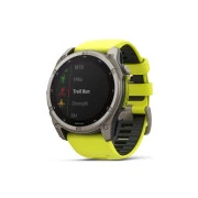 Смарт-годинник Garmin fenix 8 51mm, Saph Solar, BareTi/Graphite, AmpYe/GrphBnd (010-02907-21) (UA)