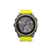 Смарт-годинник Garmin fenix 8 51mm, Saph Solar, BareTi/Graphite, AmpYe/GrphBnd (010-02907-21) (UA)