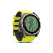 Смарт-годинник Garmin fenix 8 51mm, Saph Solar, BareTi/Graphite, AmpYe/GrphBnd (010-02907-21) (UA)