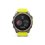 Смарт-годинник Garmin fenix 8 51mm, Saph Solar, BareTi/Graphite, AmpYe/GrphBnd (010-02907-21) (UA)