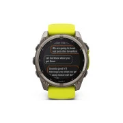 Смарт-годинник Garmin fenix 8 51mm, Saph Solar, BareTi/Graphite, AmpYe/GrphBnd (010-02907-21) (UA)