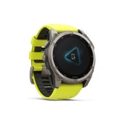 Смарт-годинник Garmin fenix 8 51mm, Saph Solar, BareTi/Graphite, AmpYe/GrphBnd (010-02907-21) (UA)
