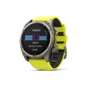 Смарт-годинник Garmin fenix 8 51mm, Saph Solar, BareTi/Graphite, AmpYe/GrphBnd (010-02907-21) (UA)