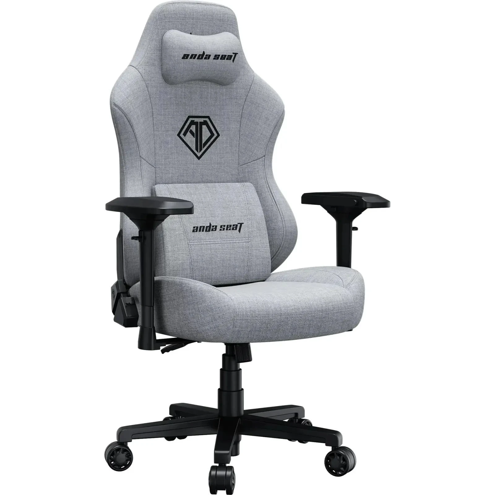 Anda Seat Phantom 3 Pro Fabric Size L Grey (AD18YC-06-G-F) (UA) Высота спинки 84 см
