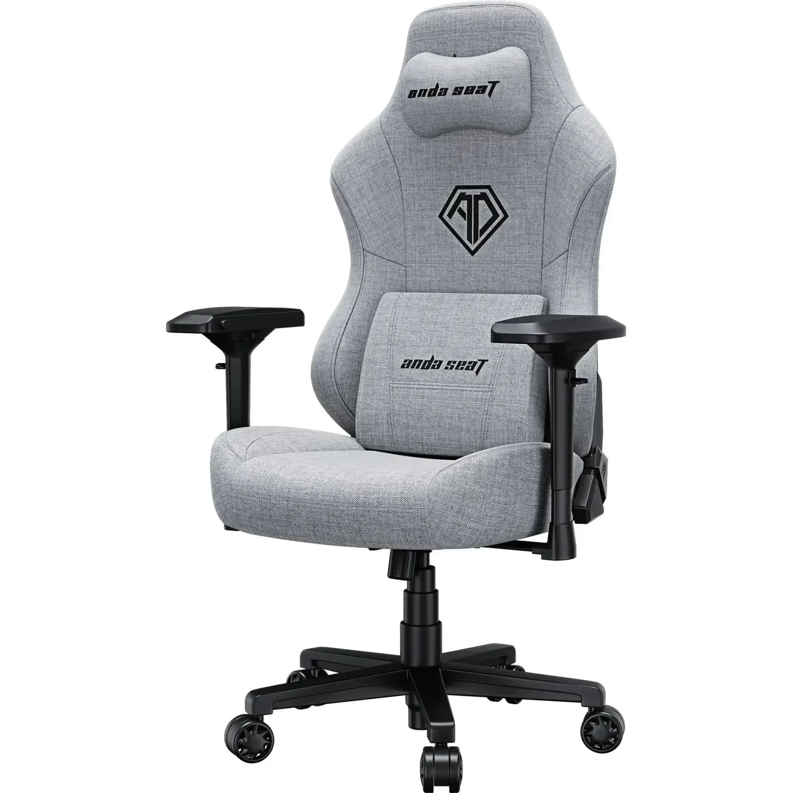 Anda Seat Phantom 3 Pro Fabric Size L Grey (AD18YC-06-G-F) (UA) Нижний порог высоты сиденья 47 см