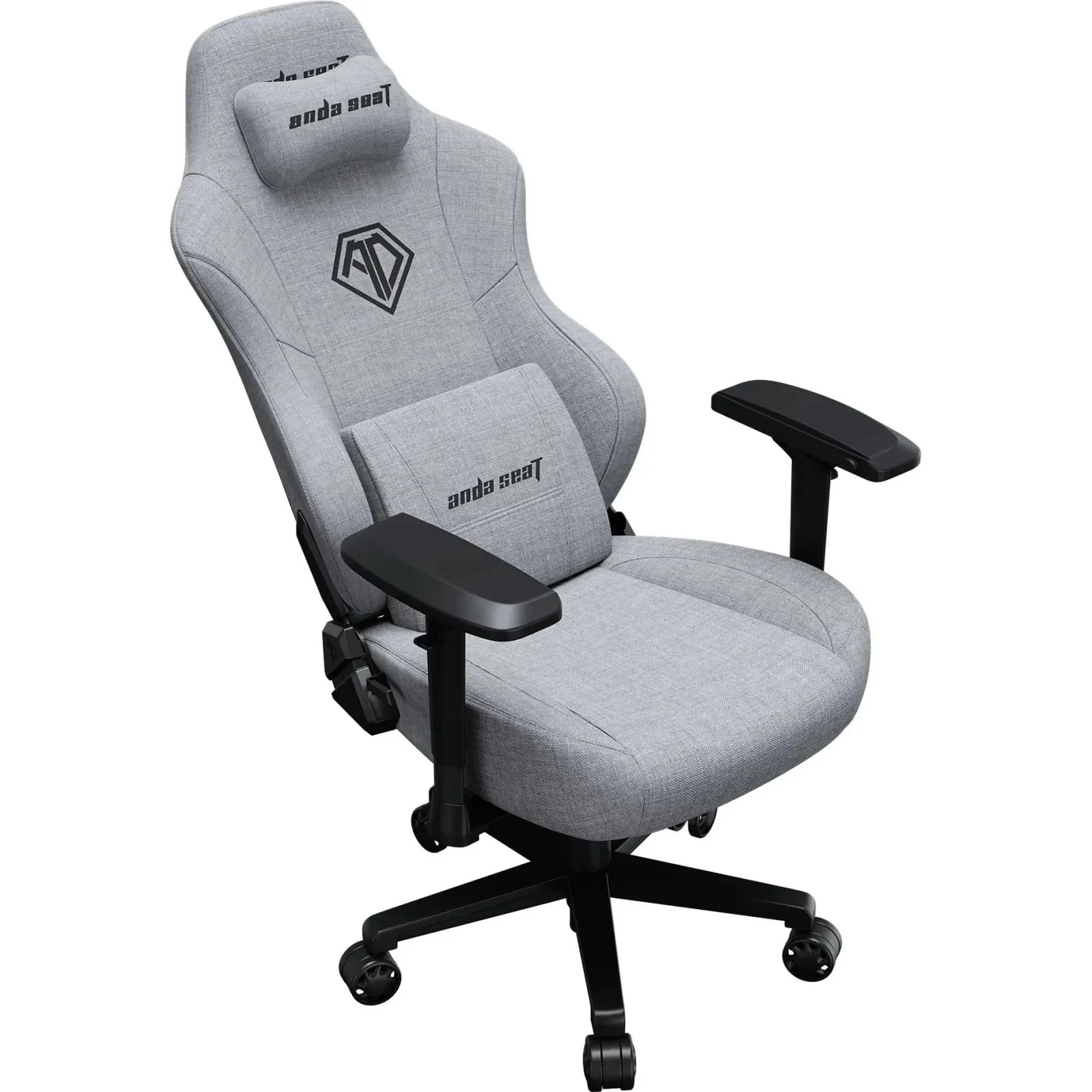 Anda Seat Phantom 3 Pro Fabric Size L Grey (AD18YC-06-G-F) (UA) Підстава 5 ніжок з колесами