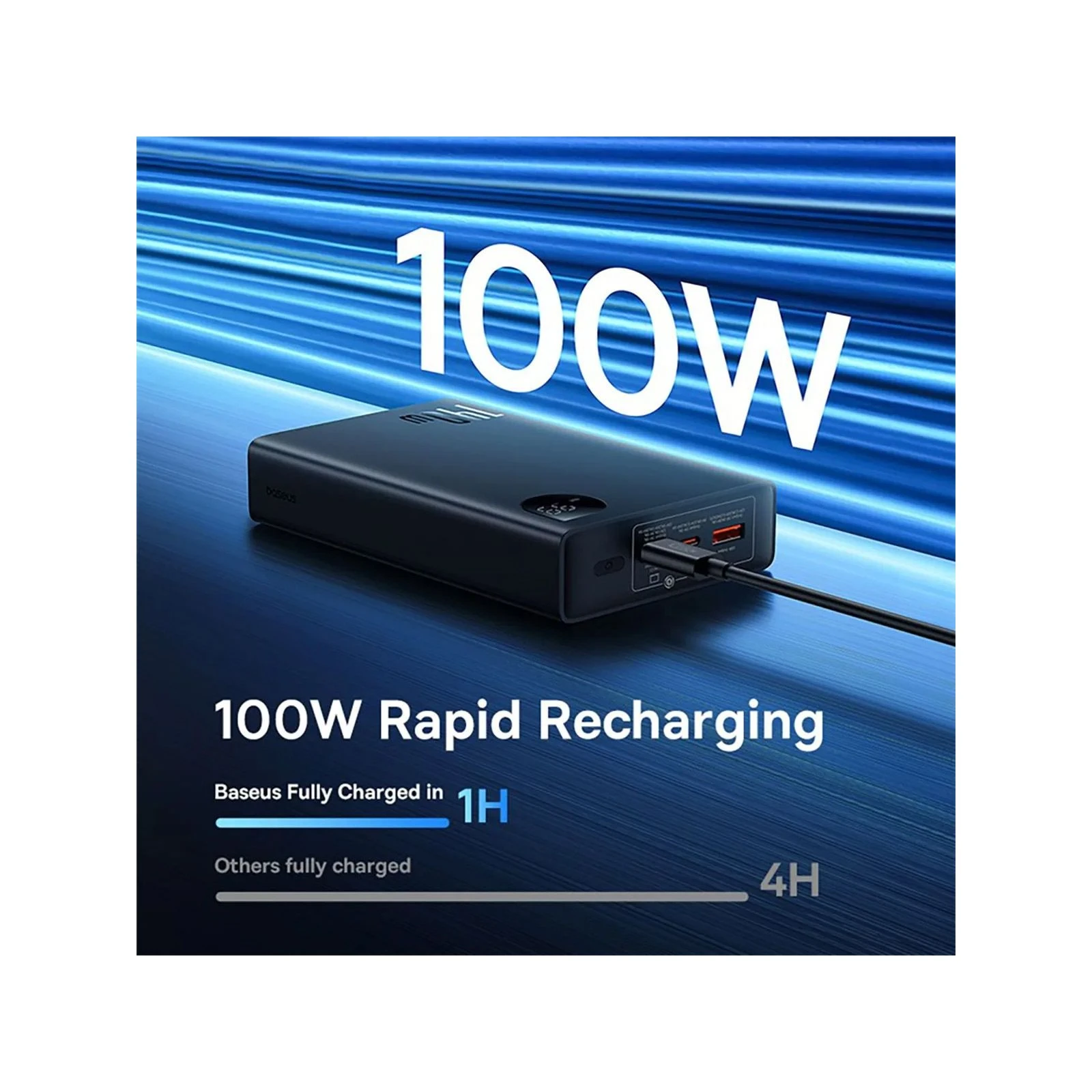 Baseus Adaman Metal Digital Display 24000mAh 140W, Black (P10021508113-00) (P10021507112-02) (UA) Ёмкость: 24000 mAh; Назначение: для