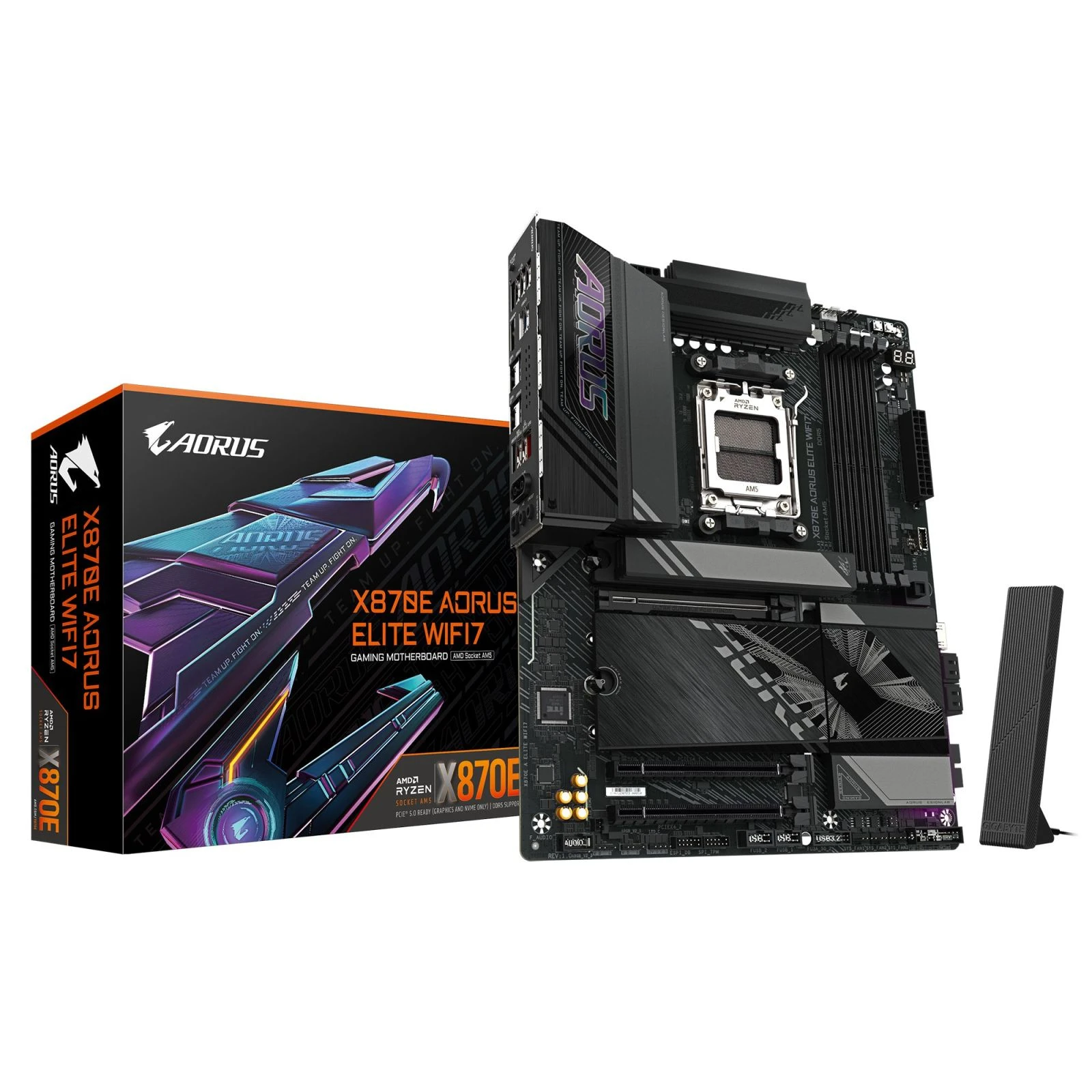 GIGABYTE X870E AORUS ELITE WIFI7 (X870E A ELITE WIFI7) (UA) Назначение: геймерская; Сокет: