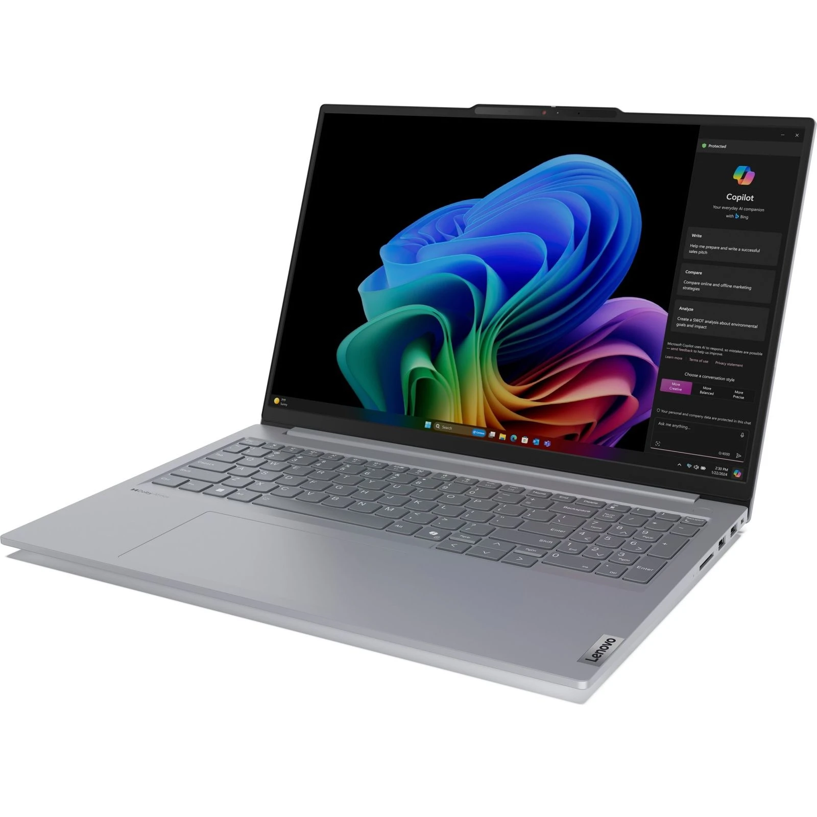 Lenovo ThinkBook 16 G7 QOY (21NH0000RA) (UA) Процесор  Snapdragon X Plus X1P-42- 100 (3,2-3,2-3,2-3,2 3,4 ГГц) 