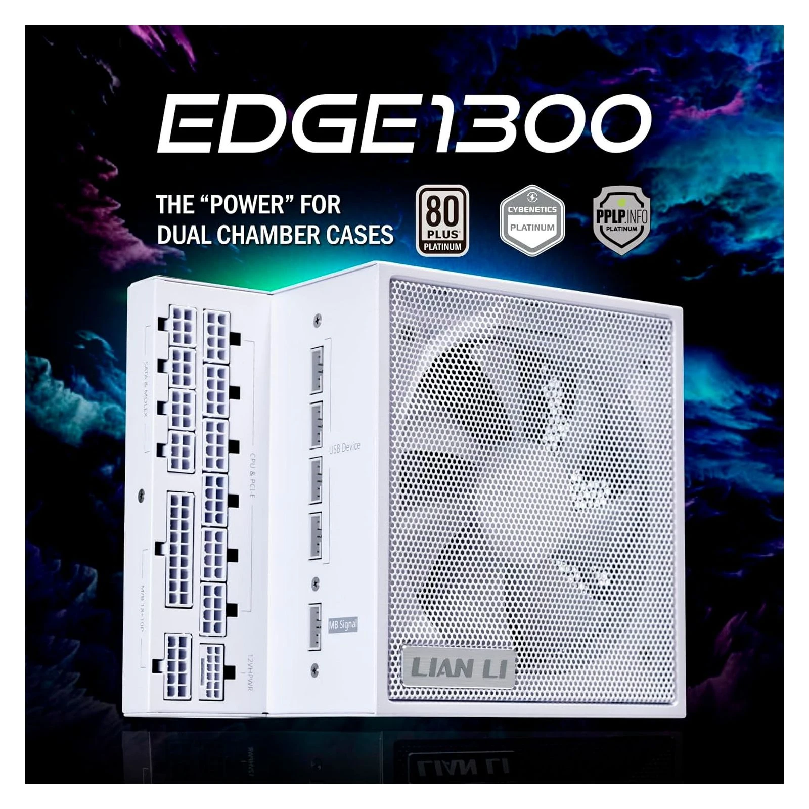 Lian Li 1300W EDGE1300 White (G9P.EG1300.WE00.EU) (UA) Потужність 1300 Вт