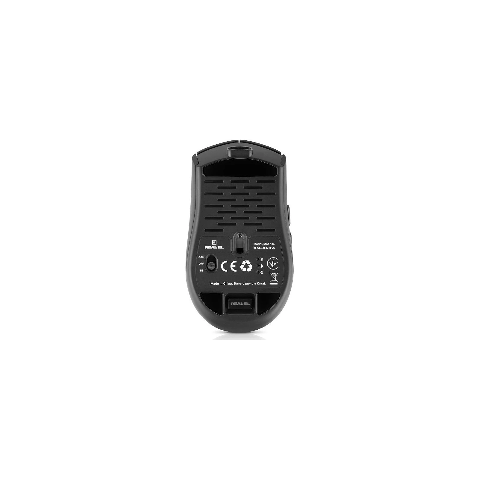 REAL-EL RM-460W Wireless/Bluetooth Black (EL123200048) (UA) Тип: Бесшумные; Назначение: для