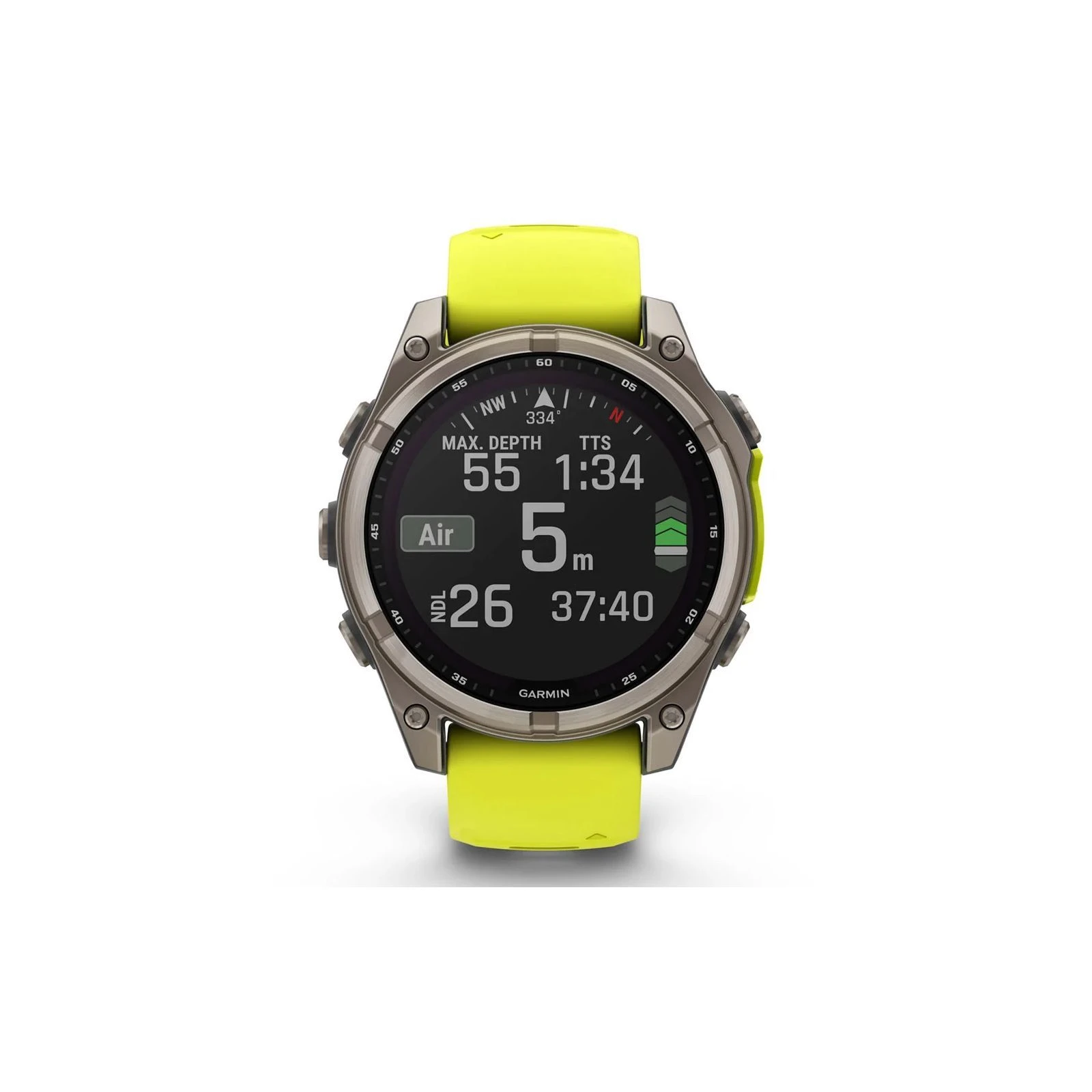 Смарт-годинник Garmin fenix 8 47mm,Saph Solar, BareTi/Graphite,AmpYe/GrphBnd (010-02906-21) (UA) Форма годинника круглий