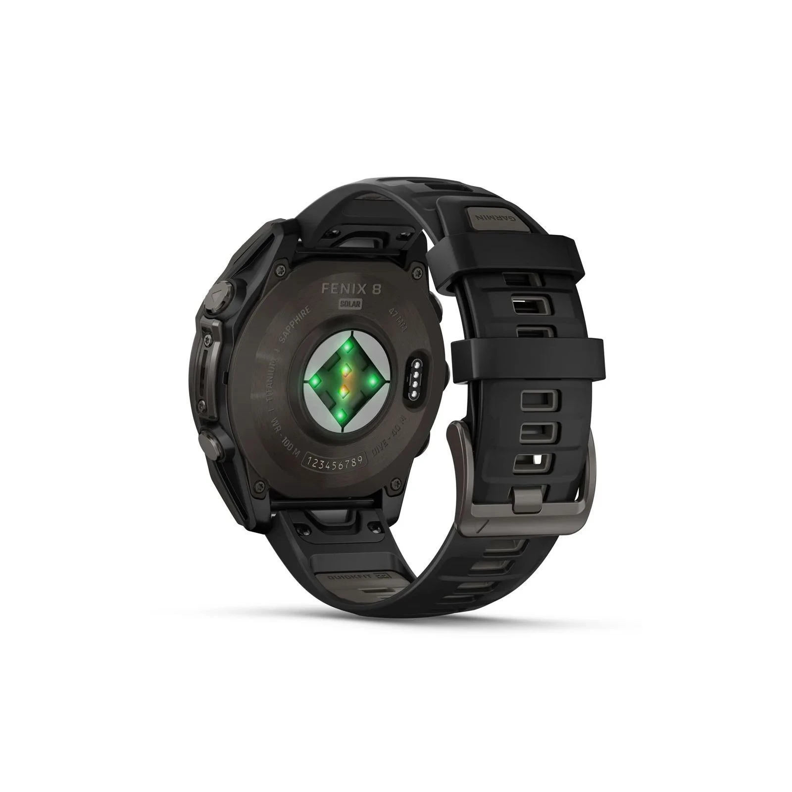 Смарт-годинник Garmin fenix 8 47mm,Saph Solar,CrbnGry Ti/Blk,Blk/PblGryBnd (010-02906-11) (UA) Тип дисплея  колір 