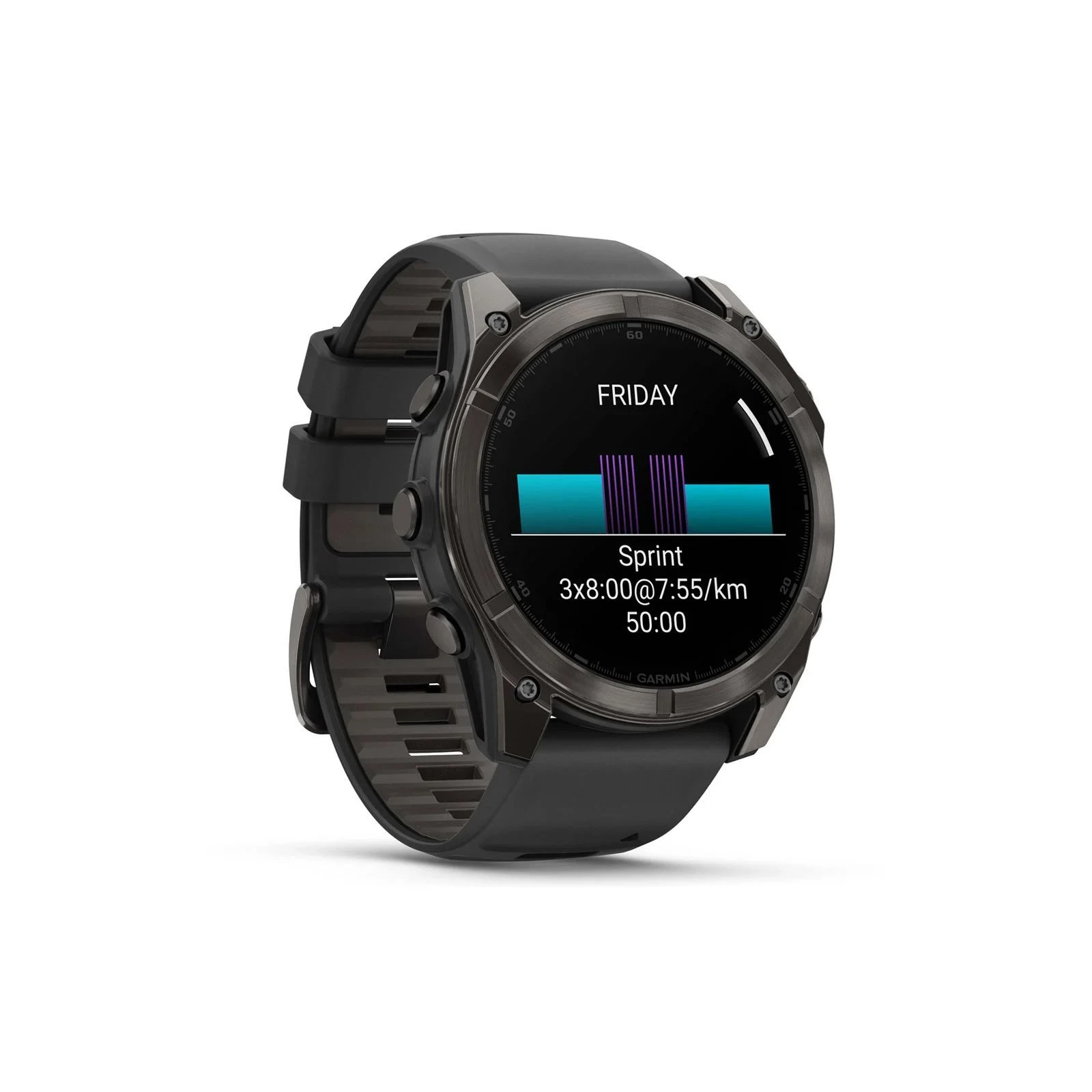 Смарт-часы Garmin fenix 8 51mm,AMOLED,Saph,CrbnGryTi/Blk,Blk/PebbleGryBnd (010-02905-21) (UA) Диагональ дисплея 1.4