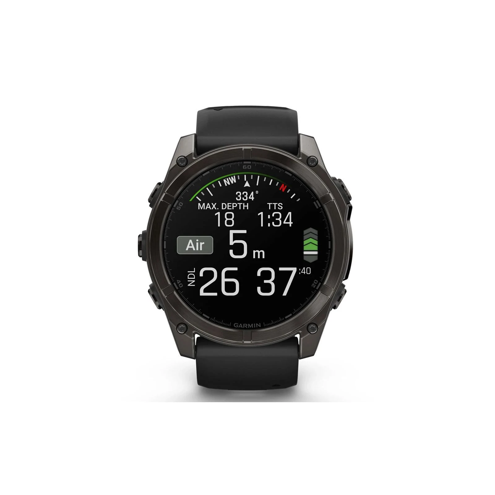 Смарт-часы Garmin fenix 8 51mm,AMOLED,Saph,CrbnGryTi/Blk,Blk/PebbleGryBnd (010-02905-21) (UA) Форма часов круглые