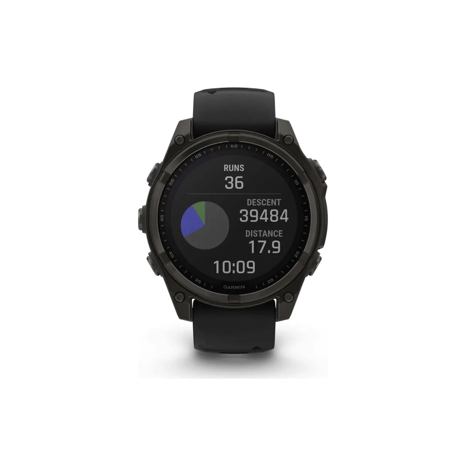 Смарт-годинник Garmin fenix 8 51mm,Saph Solar,CrbnGry Ti/Blk,Blk/PblGryBnd (010-02907-11) (UA) Діагональ дисплея 1.4