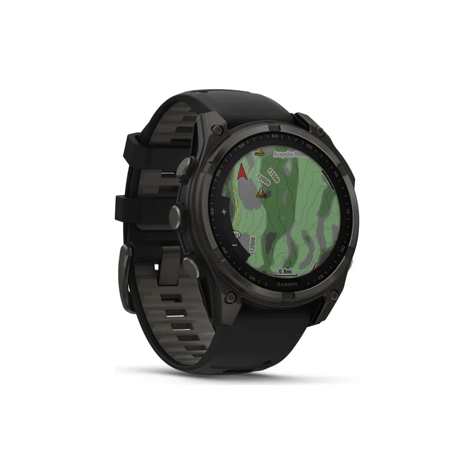 Смарт-годинник Garmin fenix 8 51mm,Saph Solar,CrbnGry Ti/Blk,Blk/PblGryBnd (010-02907-11) (UA) Тип дисплея кольоровий