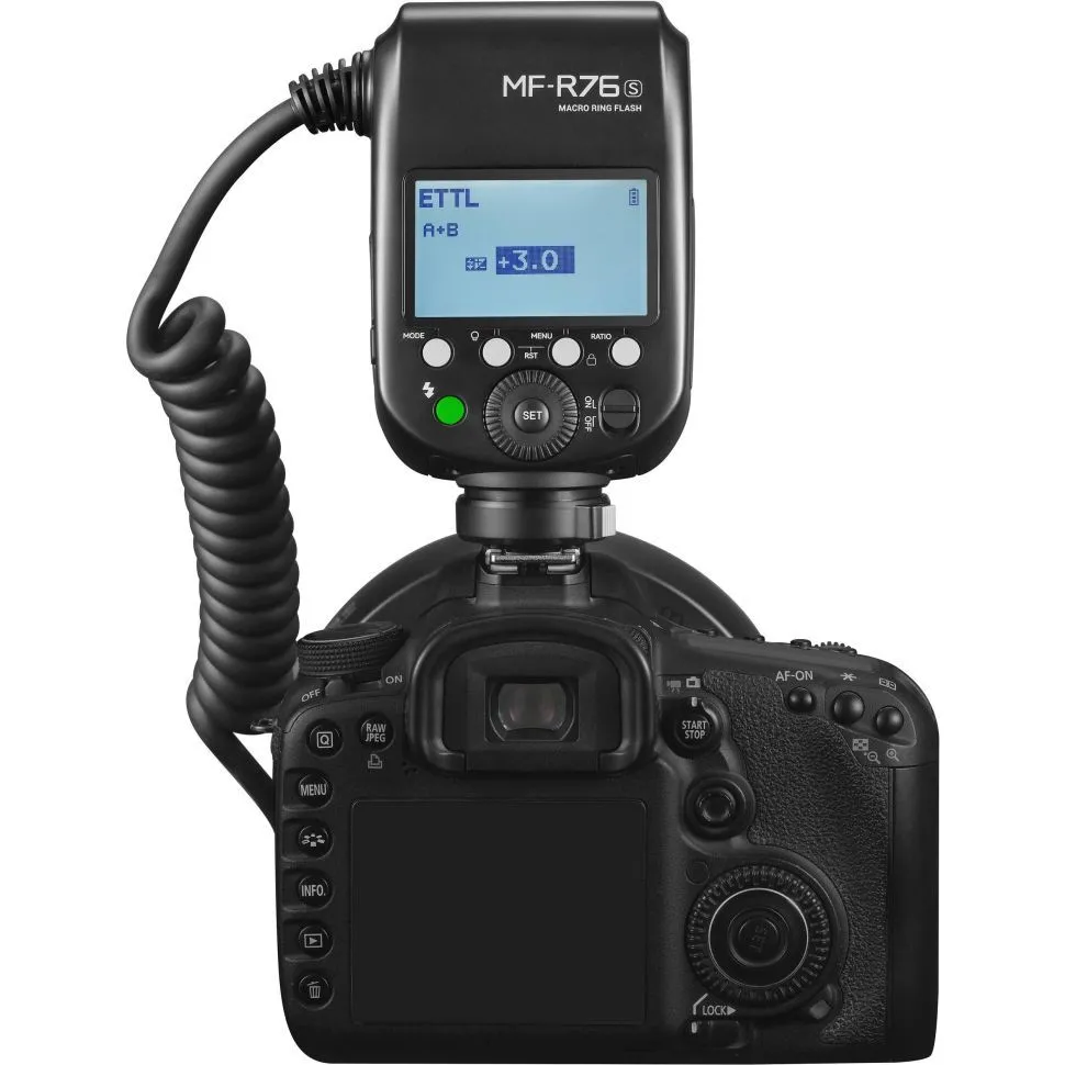 Кольцевая макровспышка Godox MF-R76S TTL для Sony