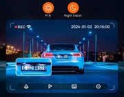 Відеореєстратор 70mai 4K A810 HDR Dash Cam Set Global (+ камера заднього виду) (A810-2)