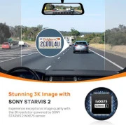 Видеорегистратор 70mai Rearview Dash Cam S500 Set (+ камера заднего вида Midrive RC13)